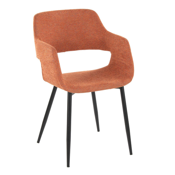 Margarite - Dining / Accent Chair - Black Metal (Set of 2)