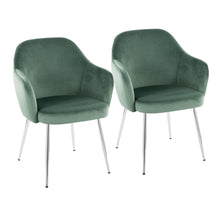  Buena - Dining Chair (Set of 2) - Chrome Metal Legs