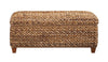 Laughton - Hand - Woven Banana Leaf Storage Trunk - Amber