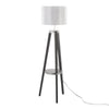 Compass - Shelf 58.5" Wood Floor Lamp