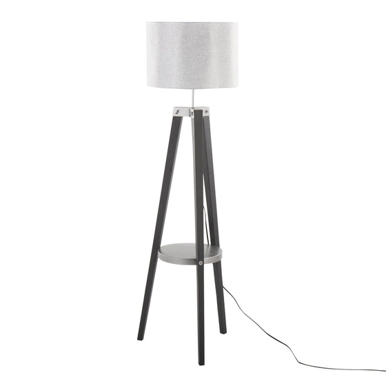 Compass - Shelf 58.5" Wood Floor Lamp