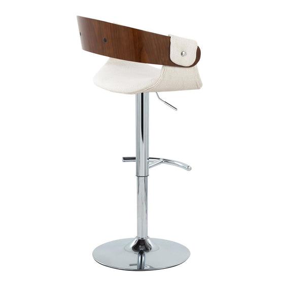 Elisa - Adjustable Barstool (Set of 2) - Chrome Base