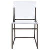 Adino - Acrylic Dining Side Chair (Set of 2) - Black Nickel