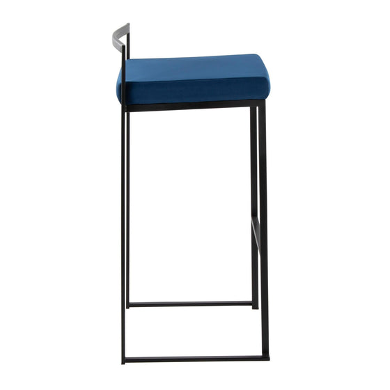 Fuji - Stackable Barstool - Black Metal