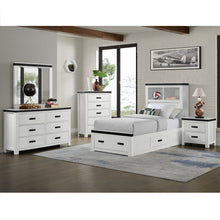  Wade - Youth Dresser And Mirror Set - White