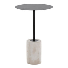 Symbol - Side Table - Concrete And Black Steel