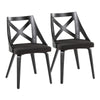 Charlotte - Chair (Set of 2) - Black Wood