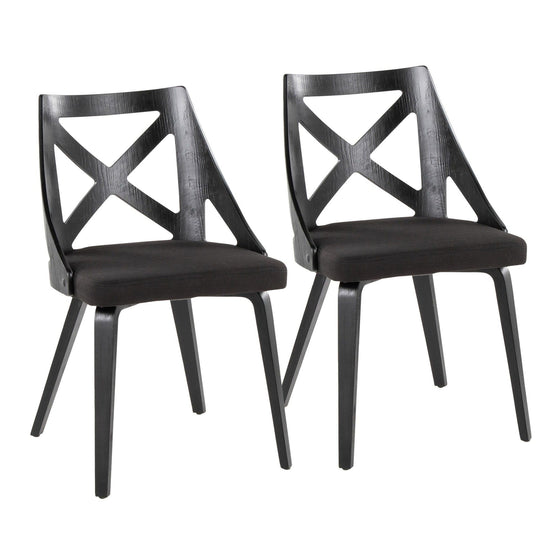 Charlotte - Chair (Set of 2) - Black Wood