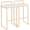 Fuji - Glam Barstool - Gold (Set of 2)