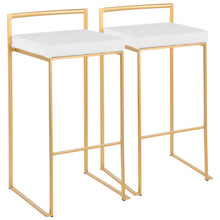  Fuji - Glam Barstool - Gold (Set of 2)