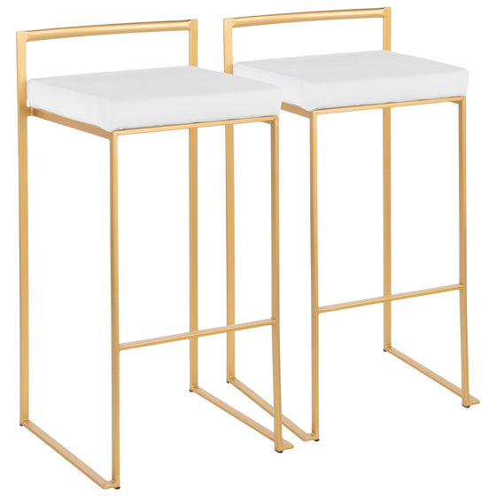 Fuji - Glam Barstool - Gold (Set of 2)