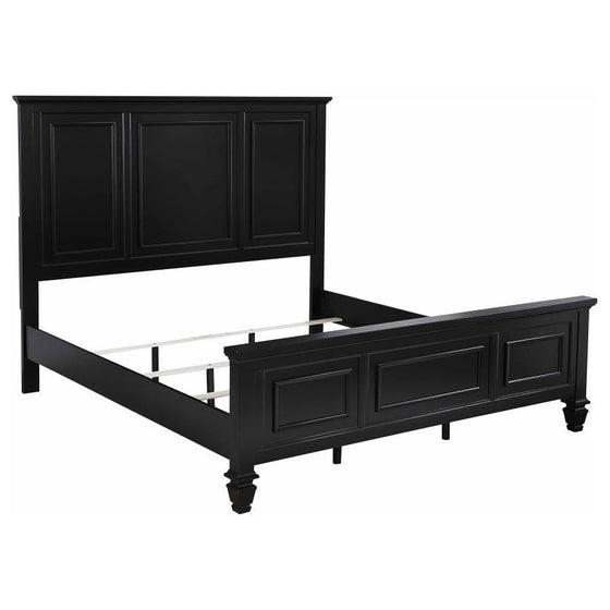 Sandy Beach - 63" Panel Bed with High Headboard