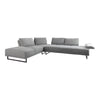 Arden 2-piece Taupe Adjustable Back Sectional