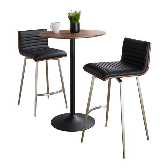 Pebble - Mason Swivel Counter Height Dining Set With Adjustable Table