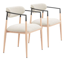  Equinox - Dining Chair (Set of 2) - Oyster Gray & Natural