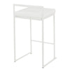 Fuji - Stackable Counter Stool - White Base (Set of 2)