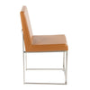 Fuji - High Back Dining Chair - Stainless Steel (Set of 2)