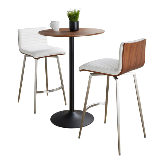 Pebble - Mason Swivel Counter Height Dining Set With Adjustable Table