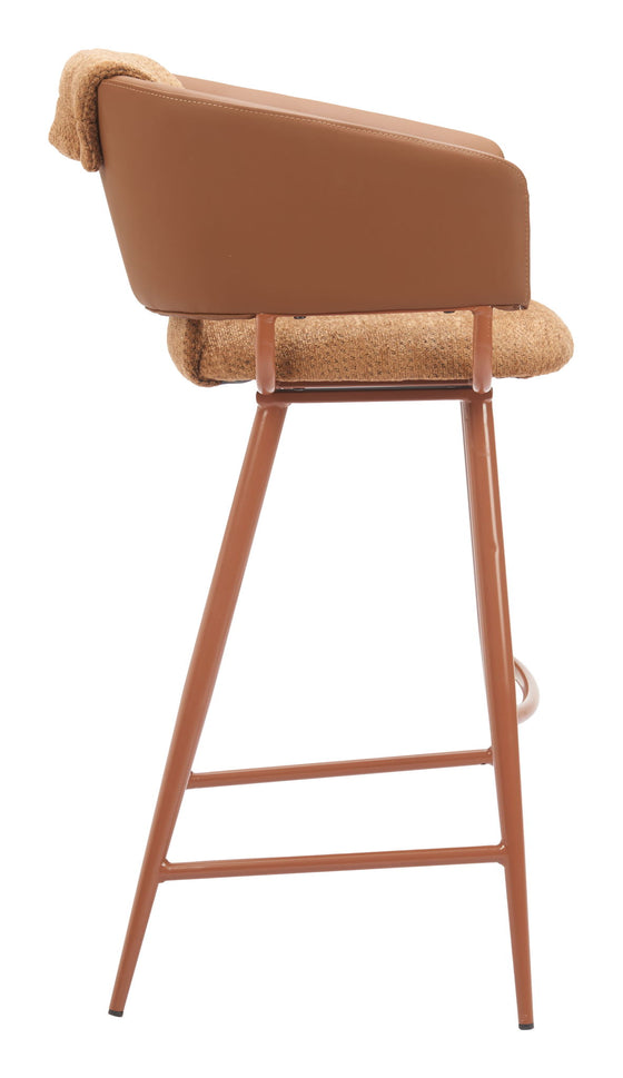 Juno - Barstool (Set of 2) - Brown