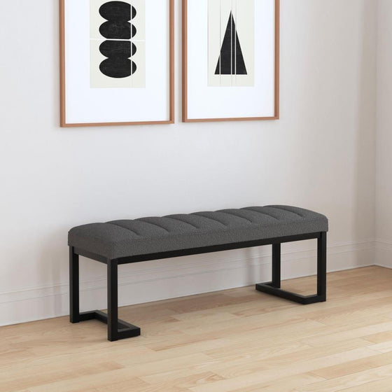 Mesa - Boucle Upholstered Tufted Accent Bench