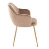 Buena - Dining Chair (Set of 2) - Gold Metal Legs