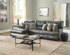 Como - Italian Leather Match Reclining Sectional