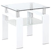 Dyer - 1-Shelf Rectangular Glass Top Table