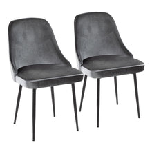  Marcel - Dining Chair (Set of 2) - Black Legs & Fabric