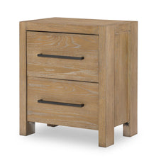  Horizons - 2 Drawers Nightstand - Weathered Oak