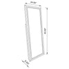 Seraphina - Acrylic Framed Standing Mirror - Silver