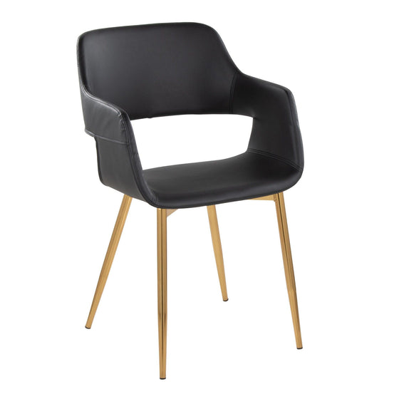 Margarite - Dining / Accent Chair - Gold Metal (Set of 2)