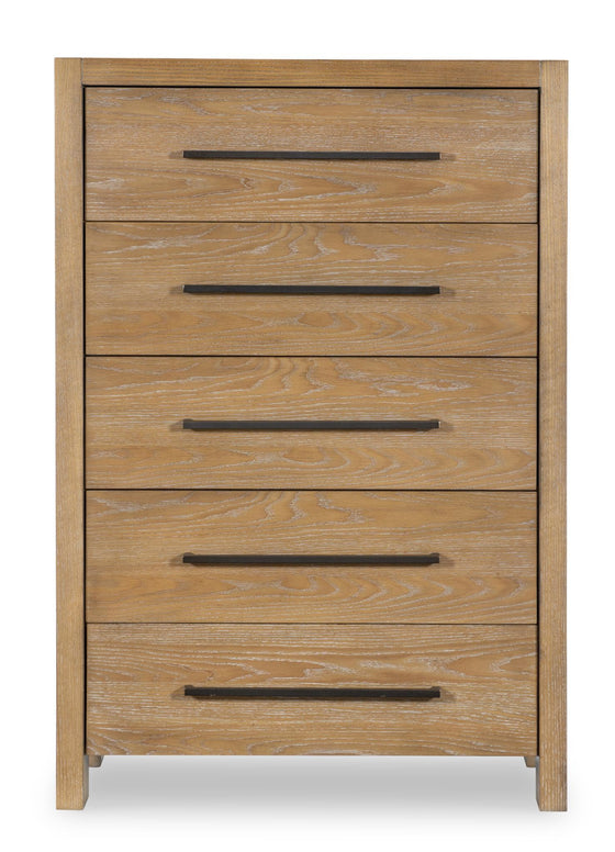 Horizons - 5 Drawers Chest - Weathered Oak