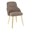 York - Upholstered Chair (Set of 2) - Natural Wood Legs