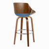 Fabrizzi - 30" Fixed-height Barstool (Set of 2) - Blue