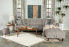 Barton Upholstered Tufted Sectional Toast and Brown