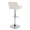 Daniella - Adjustable Barstool (Set of 2) - Chrome Base