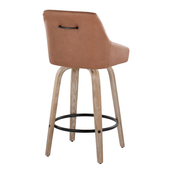 Hannah - 26" Fixed-Height Counter Stool With Swivel (Set of 2)