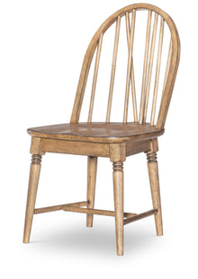 Vintage Market - Windsor Side Chair V Shape (Set of 2) - Barnwood Oak
