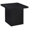 Max - Square Engineered Laminate End Side Table - Black