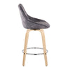 Diana - Fixed-Height Counter Stool - Wood Legs (Set of 2)