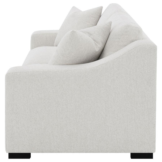Ashlyn - Fabric Upholstered Track Arm Sofa - Sand