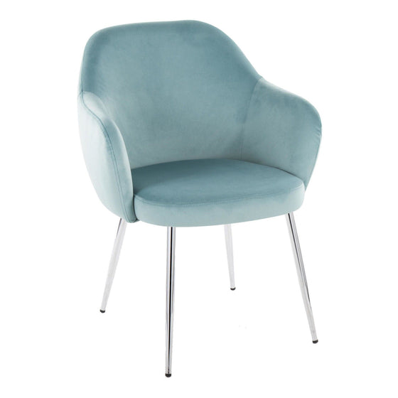 Buena - Dining Chair (Set of 2) - Chrome Metal Legs