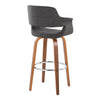 Vintage Flair - 30" Fixed-Height Barstool (Set of 2) - Chrome Footrest
