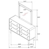 Robyn - 6-Drawer Bedroom Dresser And Mirror