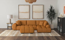  Camacho - Upholstered Sectional Sofa With Ottoman Set
