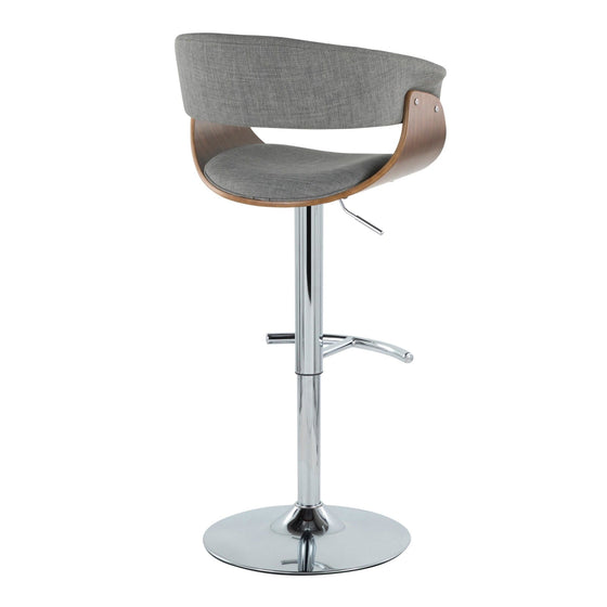 Vintage Mod - Adjustable Barstool (Set of 2) - Chrome Base