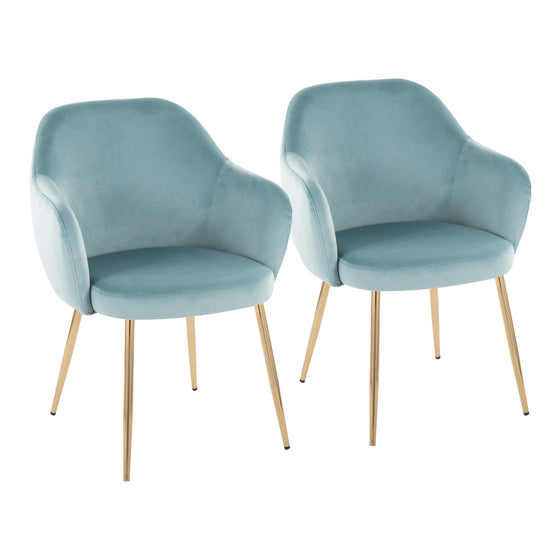 Buena - Dining Chair (Set of 2) - Gold Metal Legs
