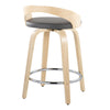 Grotto - 24" Fixed-Height Counter Stool (Set of 2) - Natural Base
