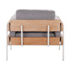 Kari - Accent Chair - White & Natural Base