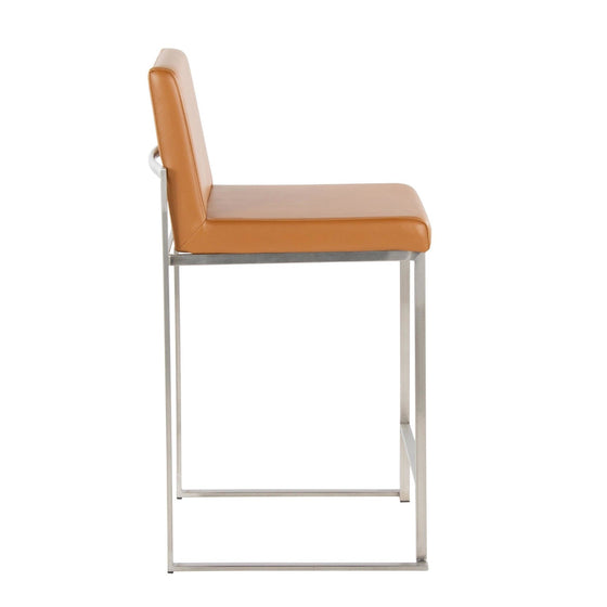 Fuji - High Back Upholstered Counter Stool Set